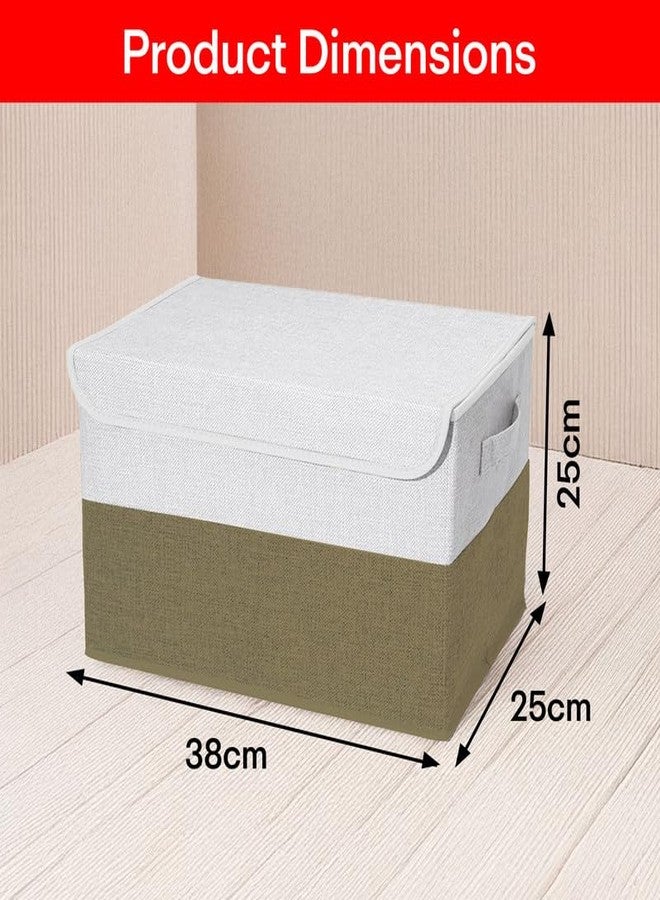 PRIME PICK صندوق تخزين ملابس PRIME PICK أخضر - منظم تخزين قابل للطي بسعة كبيرة للملابس، وأغطية الأسرة، والألعاب، والأغراض الموسمية - متين، مقاوم للغبار والماء، عبوة من قطعة واحدة خضراء - Image 3